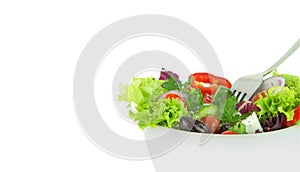 Fresh mixed vegetables salad in a bowl