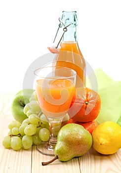 Fresh multivitamin juice photo