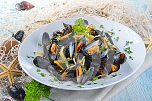 Fresh mussels