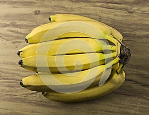 Fresh natural banana bunch photo