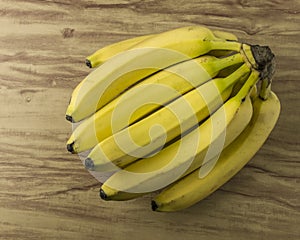 Fresh natural banana bunch photo