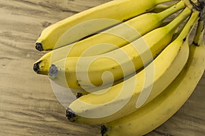 Fresh natural banana bunch photo