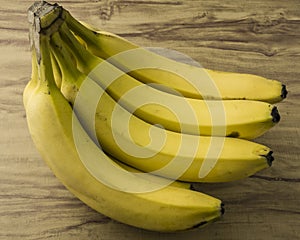 Fresh natural banana bunch photo