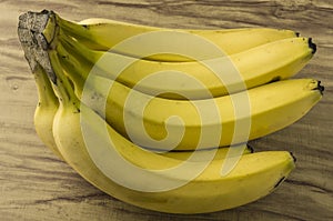 Fresh natural banana bunch photo