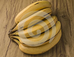 Fresh natural banana bunch photo