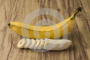 Fresh natural banana bunch photo