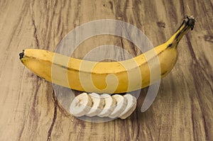 Fresh natural banana bunch photo