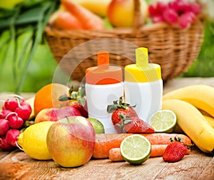 Fresh, natural vitamins from fruits and vegetables