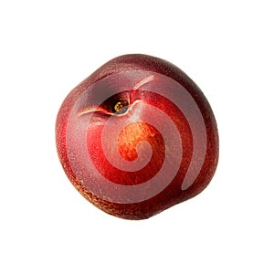 Fresh nectarine peach on white background