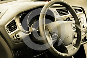 Fresh and new car interior