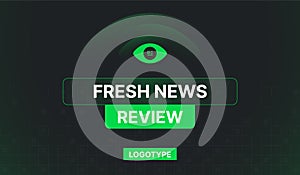 Fresh news review daily company web banner