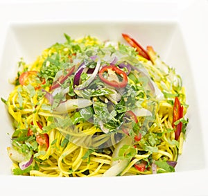 Fresh noodle salad for slimmer