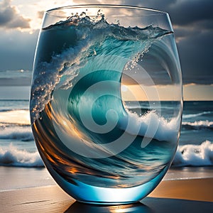 Fresh ocean wave cocktail dream