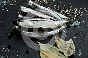 Fresh oiled sardines