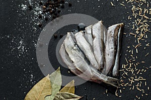 Fresh oiled sardines