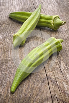 Fresh Okra (Abelmoschus esculentus)