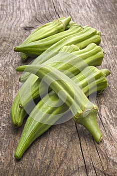 Fresh Okra (Abelmoschus esculentus)