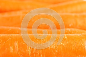 Fresh orange carrots closeup