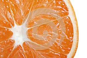 Fresh orange closeup