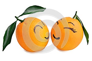 Fresh orange Expression of Lovers Cartoon, Creative Poster, Valentine Valentines marriage married marry wedding