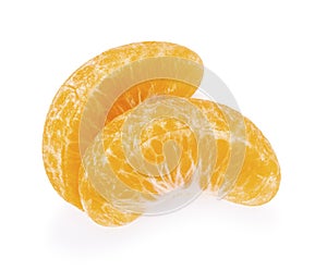 Fresh Orange fruit. Orang slice isolate on a white background