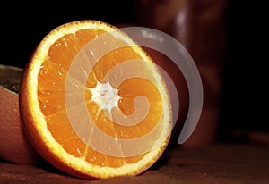 Fresh orange fruit slice -