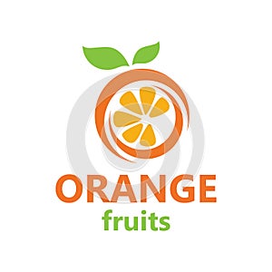 Fresh Orange Fruit, Slice of Lemon Lime Grapefruit Citrus with swirl letter initial O logo design inspiration