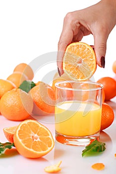 Fresh orange juice.