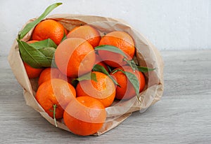 Fresh orange mandarin fruits