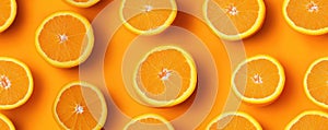 fresh orange seamless pattern background AI generated