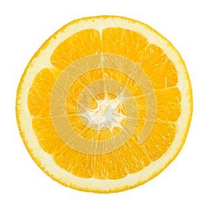 Fresh Orange Slice Isolated