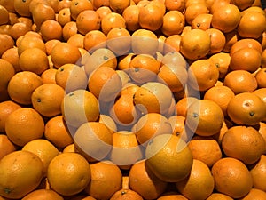 Fresh Oranges on a market