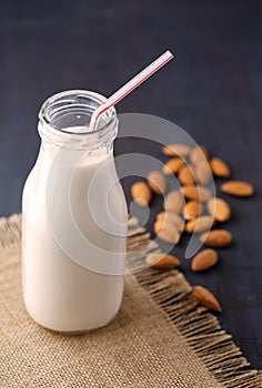 Fresh Organic Amond Milk with Almonds
