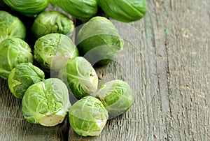 fresh organic brussels sprouts