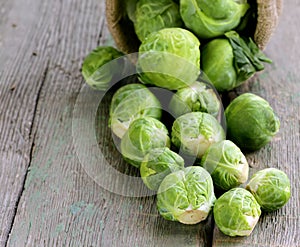 fresh organic brussels sprouts