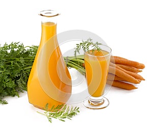 Fresh Organic carrots juice