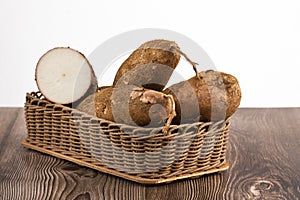 Fresh organic cassava (mandioca) - Manihot esculenta