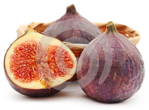 Fresh organic common fig photo