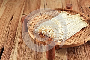 Fresh Organic Enoki Mushroom