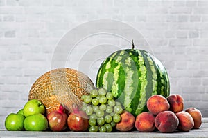 Fresh organic fruits mix