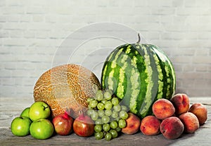 Fresh organic fruits mix