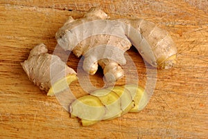 Fresh organic ginger