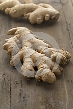 Fresh organic ginger root