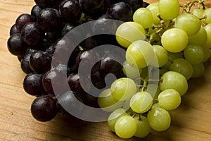 Fresh organic grapes