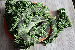 Fresh Organic Green Kale for a smoothies and healthy diets