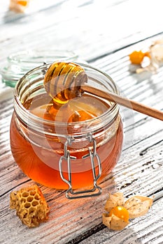 Fresh organic honey
