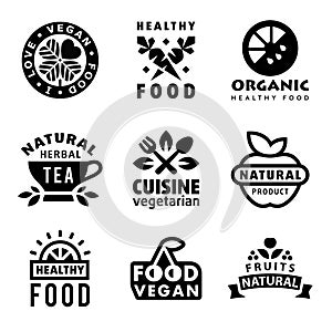 Fresh Organic Labels and Elements