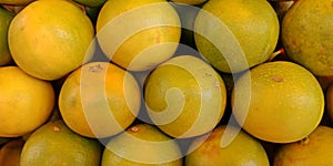Fresh organic produce orange in yellow color