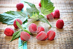 Fresh organic raspberry - healthy food, healthy antioxidant