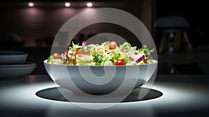 Fresh Organic Salad Bowl for Healthful Dieting generated by AI tool